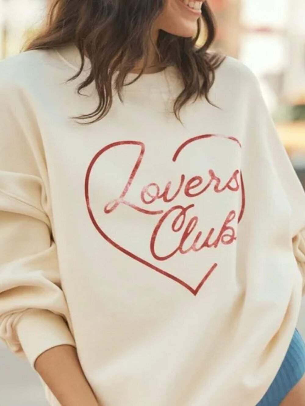 New Spiritual Gangster Lovers Boyfriend Crewneck Canvas Sweatshirt Large NWOT - Picture 2 of 6